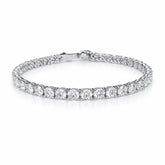Round Shape 0.30 up GH VS - 18k White Gold Tennis Bracelet