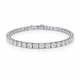 Round Shape 0.23 up GH VS - 18k White Gold Tennis Bracelet