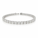 Round Shape 0.40 up EF VS - 18k White Gold Tennis Bracelet