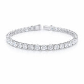Round Shape 0.30 up EF VS - 18k White Gold Tennis Bracelet