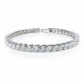 Marquise Shape 0.24 up EF VVS-VS - 18K White Gold Tennis Bracelet