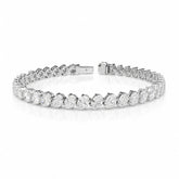 Oval Shape 0.26 up FG VS - 18K White Gold Tennis Bracelet