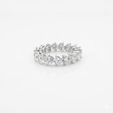 Heart Shape 0.21 up EF VVS-VS - 18K White Gold Eternity Ring