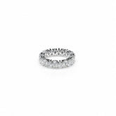 Pear Shape 0.19 up EF VVS-VS - 18K White Gold Eternity Ring