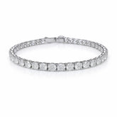 Round Shape 0.24 up GH VS - 18k White Gold Tennis Bracelet