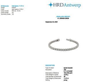 Round Shape 0.30 up GH VS - 18k White Gold Tennis Bracelet