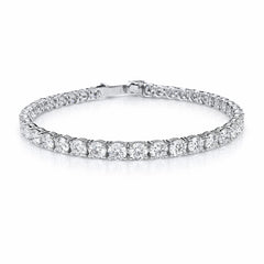 Round Shape 0.30 up GH VS - 18k White Gold Tennis Bracelet