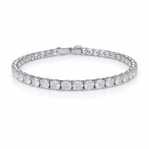 Round Shape 0.23 up GH VS - 18k White Gold Tennis Bracelet