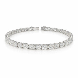Round Shape 0.40 up EF VS - 18k White Gold Tennis Bracelet