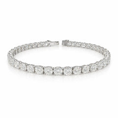Round Shape 0.40 up EF VS - 18k White Gold Tennis Bracelet