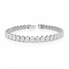 Oval Shape 0.26 up FG VS - 18K White Gold Tennis Bracelet