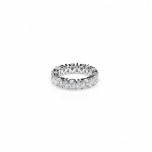 Pear Shape 0.19 up EF VVS-VS - 18K White Gold Eternity Ring