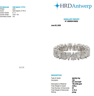 Pear Shape 0.19 up EF VVS-VS - 18K White Gold Eternity Ring