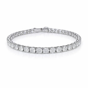 Round Shape 0.25 up GH VS-SI - 18k White Gold Tennis Bracelet
