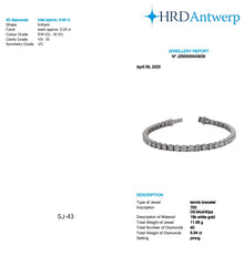 Round Shape 0.25 up GH VS-SI - 18k White Gold Tennis Bracelet