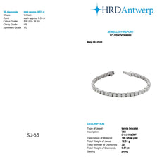 Round Shape 0.24 up GH VS - 18k White Gold Tennis Bracelet