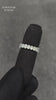Oval Shape 0.20 up EF VVS-VS - 18K White Gold Eternity Ring