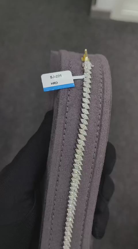 Marquise Shape 0.20 up EF VS - 18K White Gold Tennis Bracelet