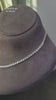 Round Shape 0.19 up EF VVS-VS - 18K White Gold Half Tennis Necklace